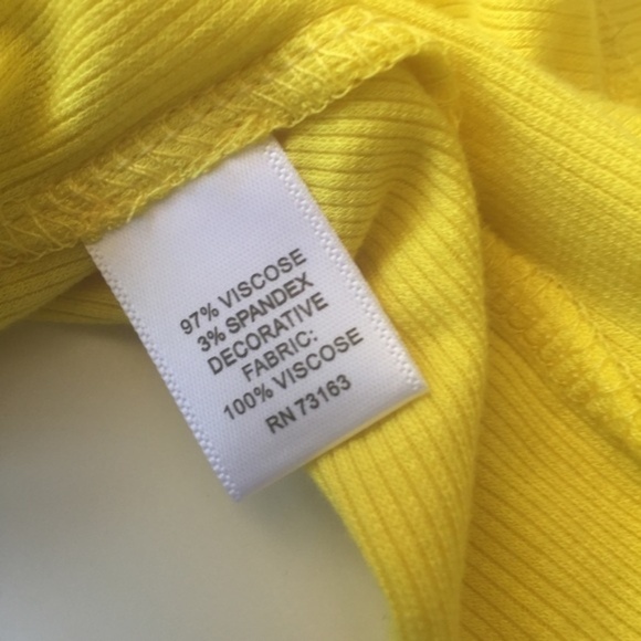 NWT Cable and Gauge Flare Top Yellow S - Picture 5 of 5